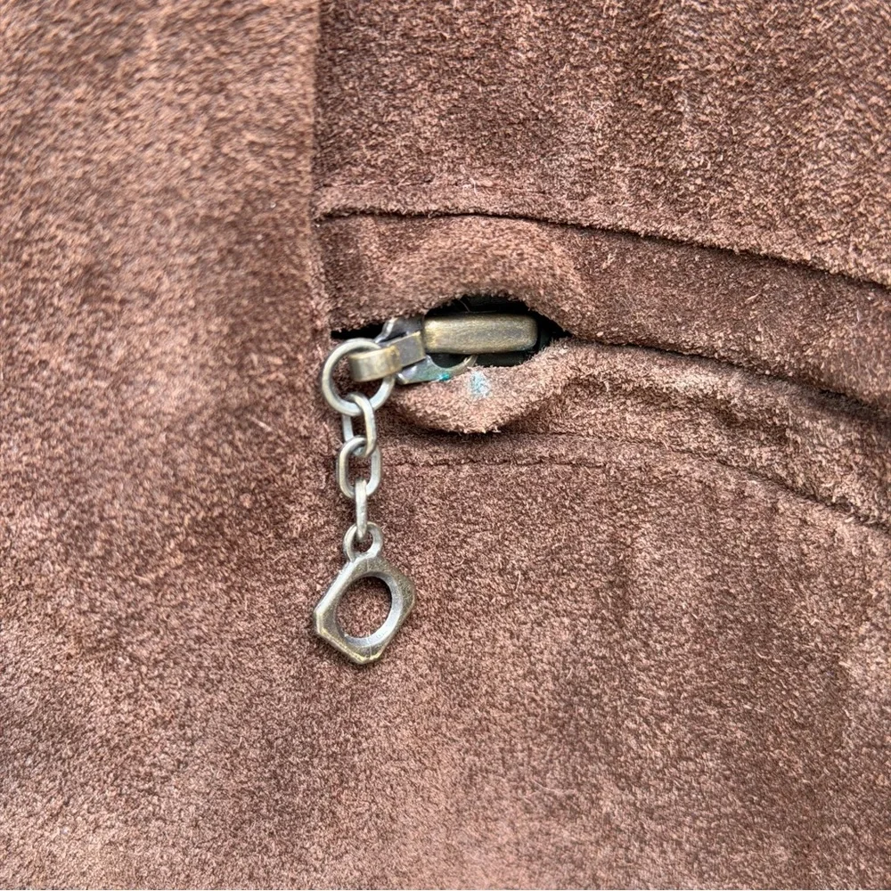 Polo‎ Ralph Lauren Brown Suede Field Jacket Plaid Lined Men’s XL